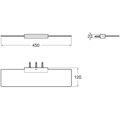 Roca Hotels Shelf 45cm Chrome A817593C00