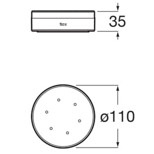 Roca Hotels Soap Dish Chrome A817597C00