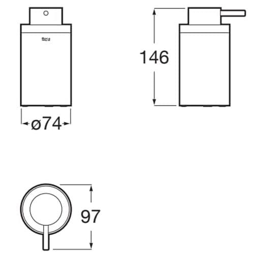 Roca Hotels Soap Dispenser Chrome A817589C00