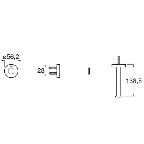 Roca Hotels Spare Toilet Roll Holder Chrome A817584C00