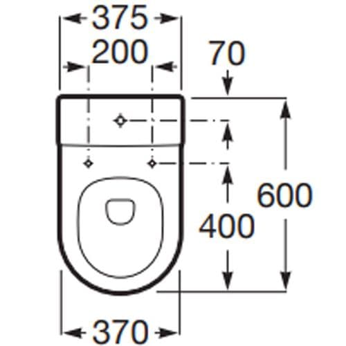 Roca Inspira Back To Wall Vitreous Closed-Coupled Rimless WC Dual ...