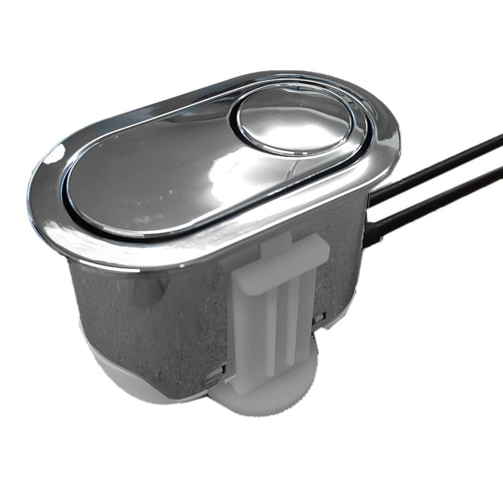 Roca Khroma Dual Flush Button and Cables Chrome Finish A822034101