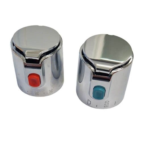 Roca T-500 Chrome Round 2 Outlet Thermostatic Shower Valve - View #8