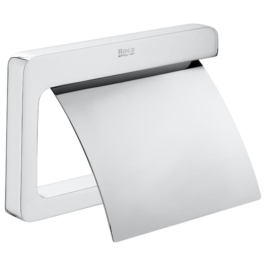 Roca Tempo Toilet Roll Holder with Cover Chrome A817033001
