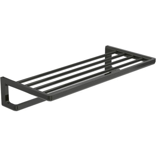 Roca Tempo Towel Rack with Towel Rail 60cm Titanium Black A817032022