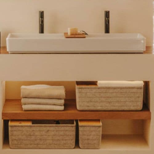 Roca Tura Large Felt Box with Cork Cover A818024N10