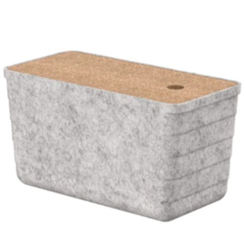 Roca Tura Small Felt Box with Cork Cover A818025N10