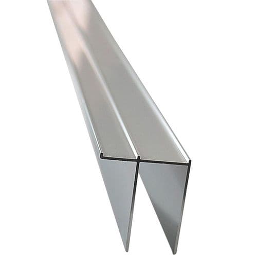 Roman Showers Wall Profile Silver 1830mm Lipped RCWP02S