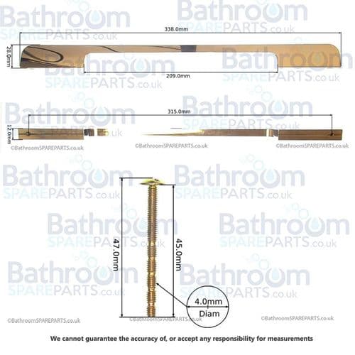 Roper Rhodes Chrome Contour Handle Long SP13569