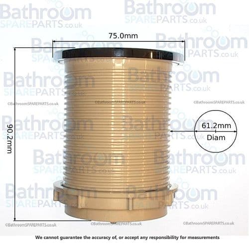 Roper Rhodes Chrome Round Flush Button for Concealed Cistern SP12169