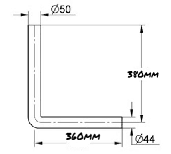 Roper Rhodes Replacement Flush Pipe Bend SP12167