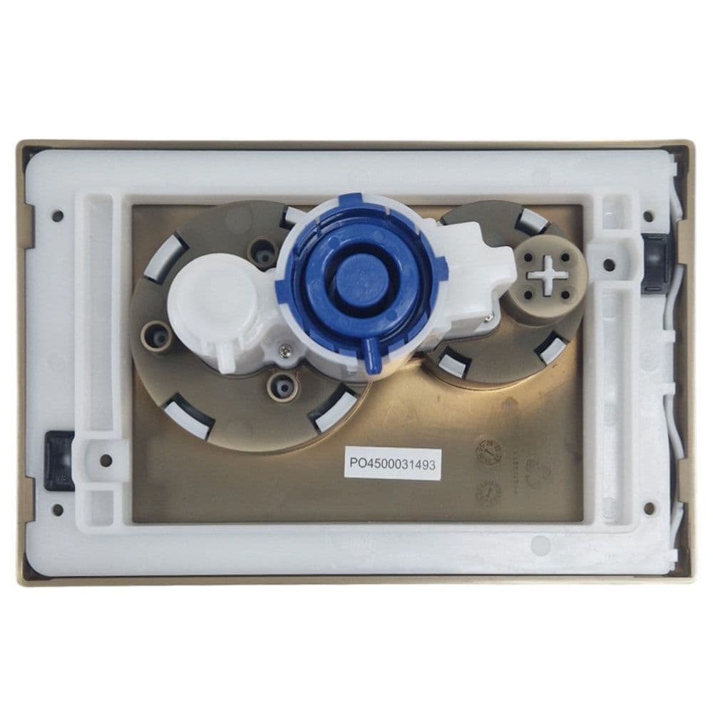 Roper Rhodes Rondo Brushed Brass Dual Flush Plate TR9037