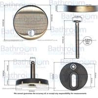 Roper Rhodes Soft Close Toilet Seat Hinge Set SP19646