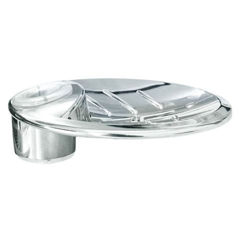 Round Chrome Sliding Rail Soap Dish ZD50010036
