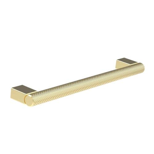 Saneux Madrid Knurled Handle 186mm Brushed Brass HDL28.BB