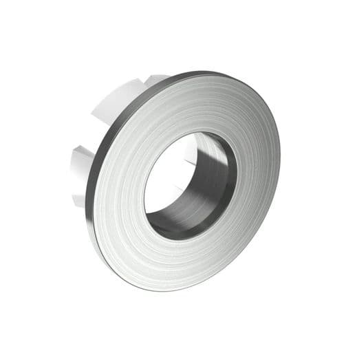 Saneux Overflow Cover For Washbasins Brushed Nickel OC03