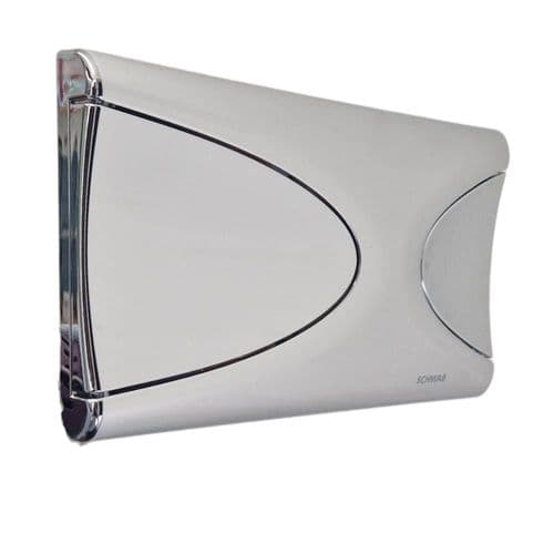 Schwab Fluidmaster Targa Flush Plate Gloss Chrome 227719