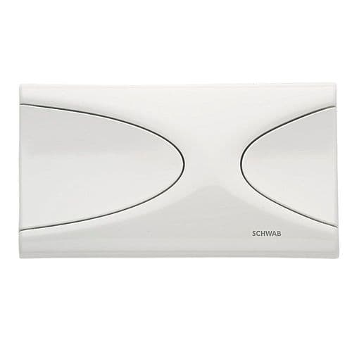 Schwab Fluidmaster Targa Flush Plate White 227605