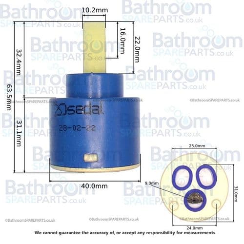 Sedal 40mm  Mono Cartridge 08EN40FAZ00