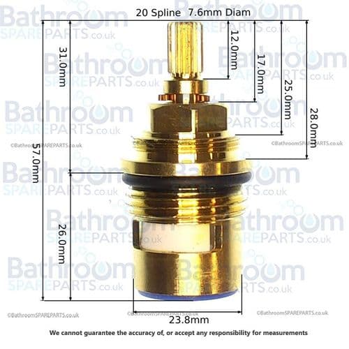 Shires Shower Valve Ely Flow Cartridge U960068NU