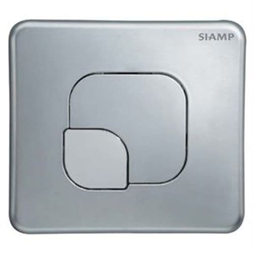 Siamp Lemon Matt/Chrome Flush Plate 31181310
