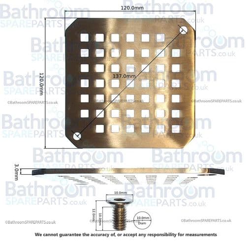 Simpsons Designer Shower Waste - Stainless Steel WRDESWASTE