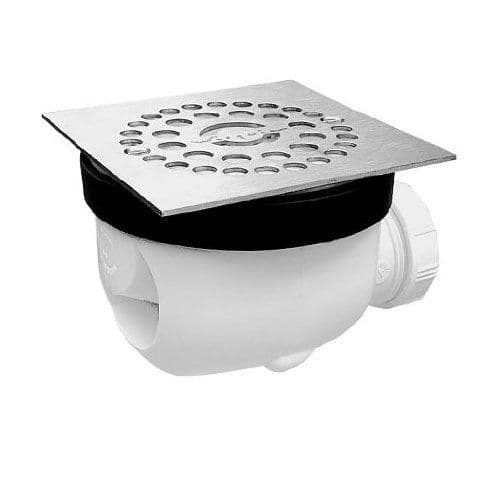 Simpsons Twisto Shower Waste with Stainless Steel Grid by waq109 WIRQUIN 34040501