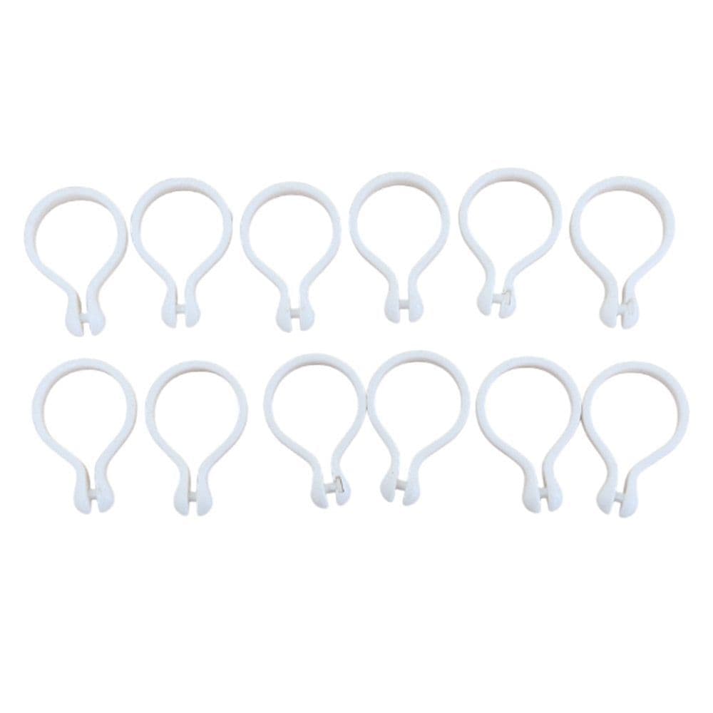 Snapper 12 x Shower Curtain Rings White 500502