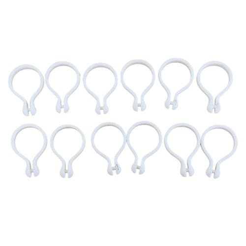Snapper 12 x Shower Curtain Rings White 500502