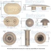 Sottini Alto seat cover buffers - set of 4 plus 2 sleeves - pre 2010 EV03867