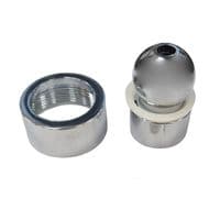 Swivel Ball Joint Chrome Shower Connector 1/2