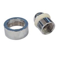 Swivel Ball Joint Chrome Shower Connector 1/2