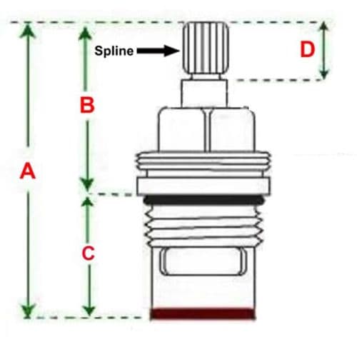 Tapmedic 1/2" Bespoke Tap Or Shower Cartridge CART-12BESPOKE