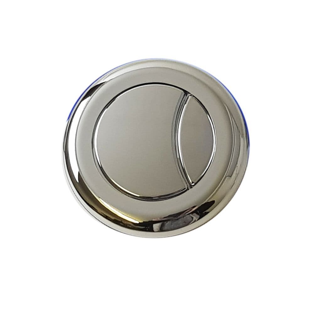 Durdiiy Toilet Flush Buttons 38mm Dual Flush Replacement - Silver ABS Push Button For Water Tank
