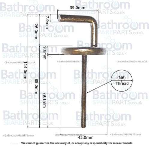Thomas Dudley C31 Toilet Seat Fittings PSESPM320912
