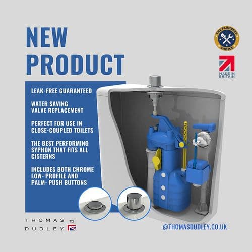 Thomas Dudley Turbo Edge Quantum Push Button Syphon 377390