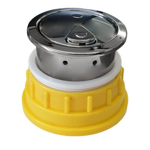 Thomas Dudley Vantage 73.5mm Dual Flush Chrome Plated Push Button Air Operated 327732