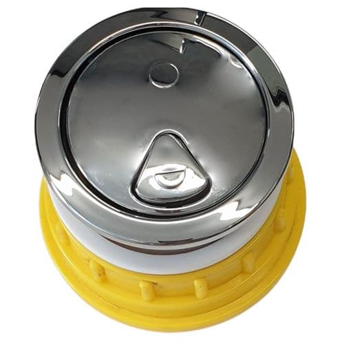 Thomas Dudley Vantage 73.5mm Dual Flush Chrome Plated Push Button Air Operated 327732