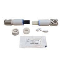Toilet Seat Soft Close Damper Cylinders (Stainless Steel Caps) 409874 + 409881