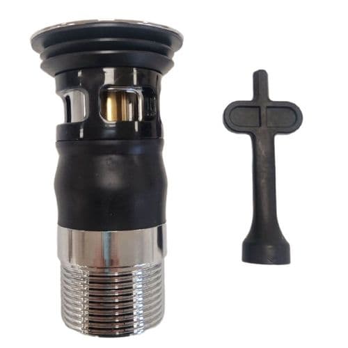 Top-Fix Basin Waste Chrome Clicker Slotted TFIXBS1