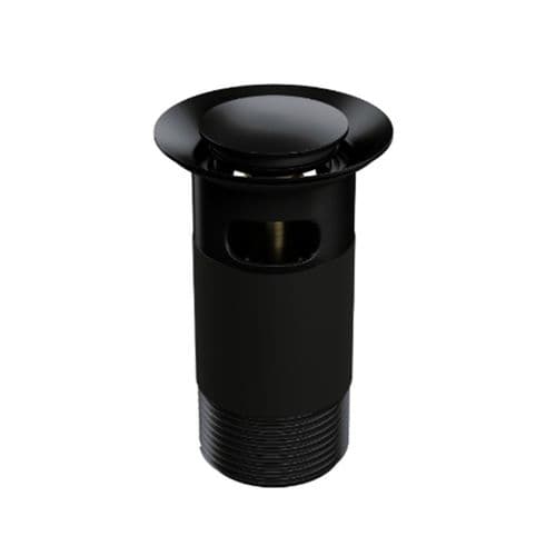 Top-Fix Basin Waste Matt Black Clicker Slotted TFIXBS2