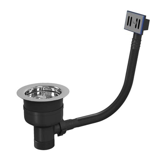 TOP-FIX Kitchen Strainer with Overflow Chrome TFIXK1