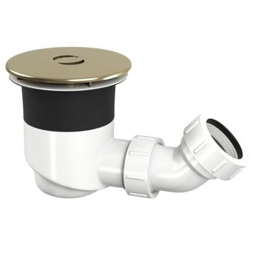 TOP-FIX Shower Tray Waste Brushed Brass TFIXSW6