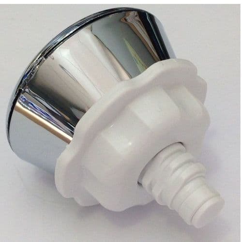 Torbec Chrome Plated Push Button to suit Variflush Valves Cable Operated BUT075