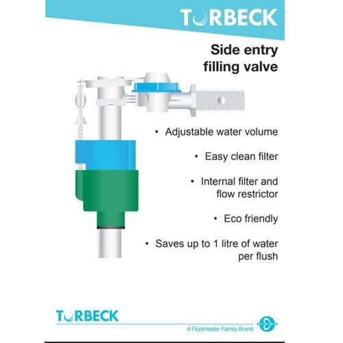 Torbeck 3/8 " Ecofil Side Entry Adjustable Height. B670-ECO-3_8B