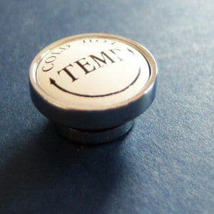 Trevi Traditional temperature control handle cap - Chrome L960218AA