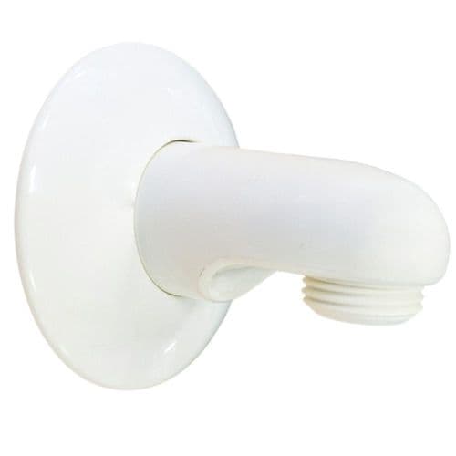 Trevi White Shower Kit Wall Elbow E4705AC