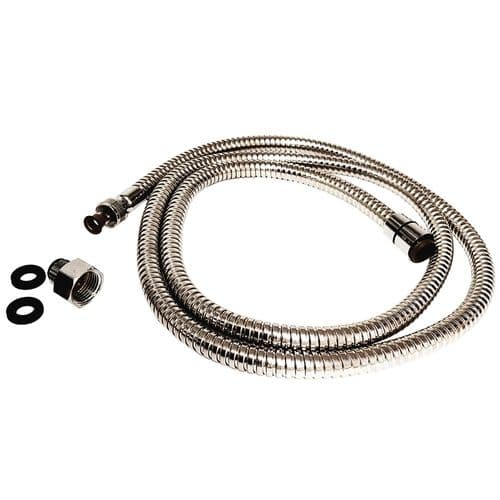 Ultra 1/2" x 3/8" Chrome Shower 1.7m Hose Female Contentions SP310