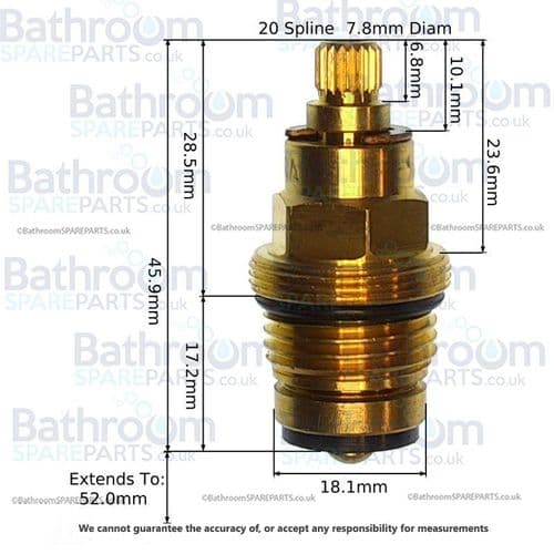 Ultra Beaumont Tap Cartridge PR222
