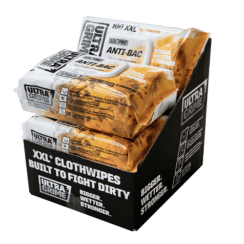 Ultragrim Pro Anti Bac Wipes Pack Of 100 - UWAB